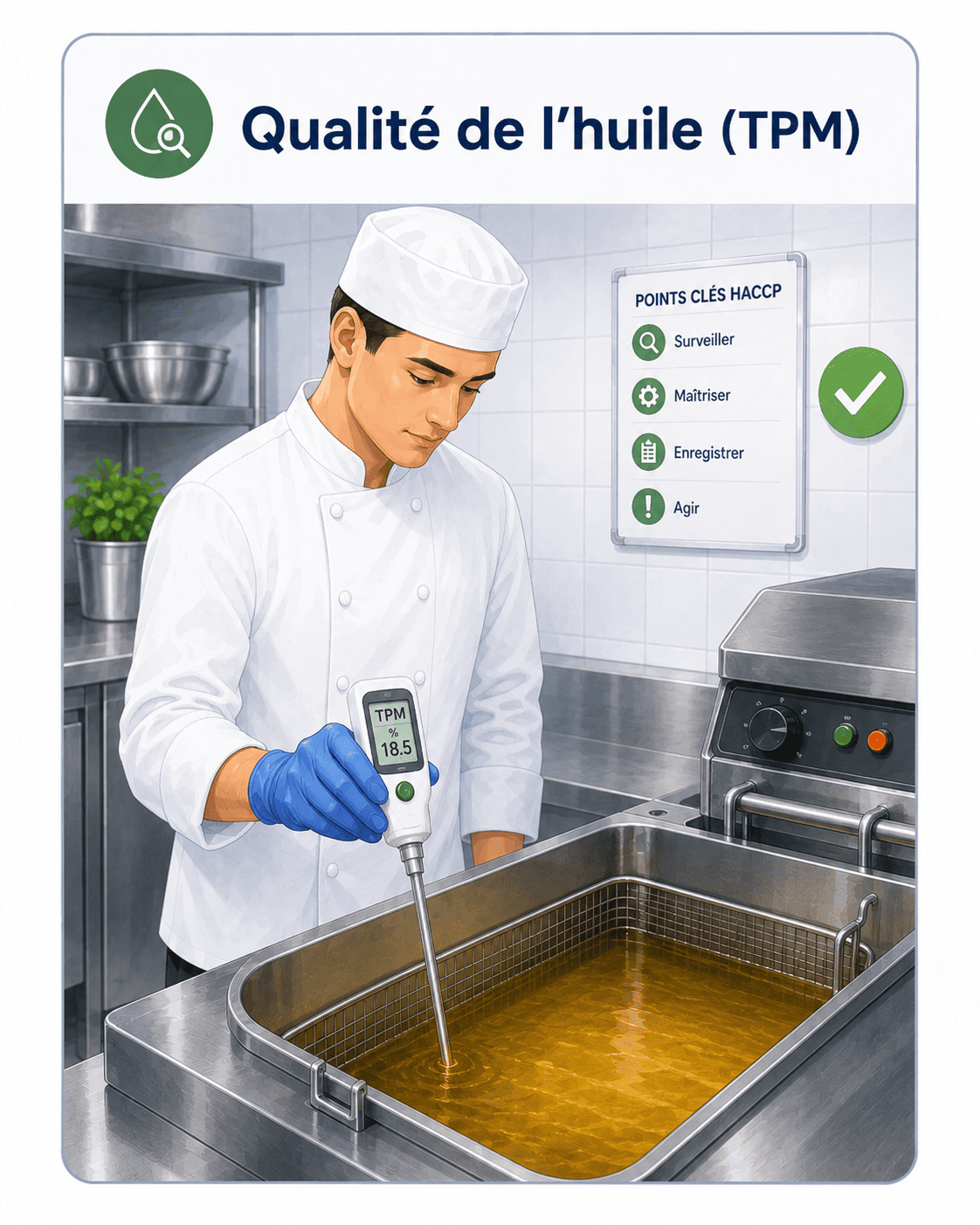 Contrôle TPM de l'huile de friture
