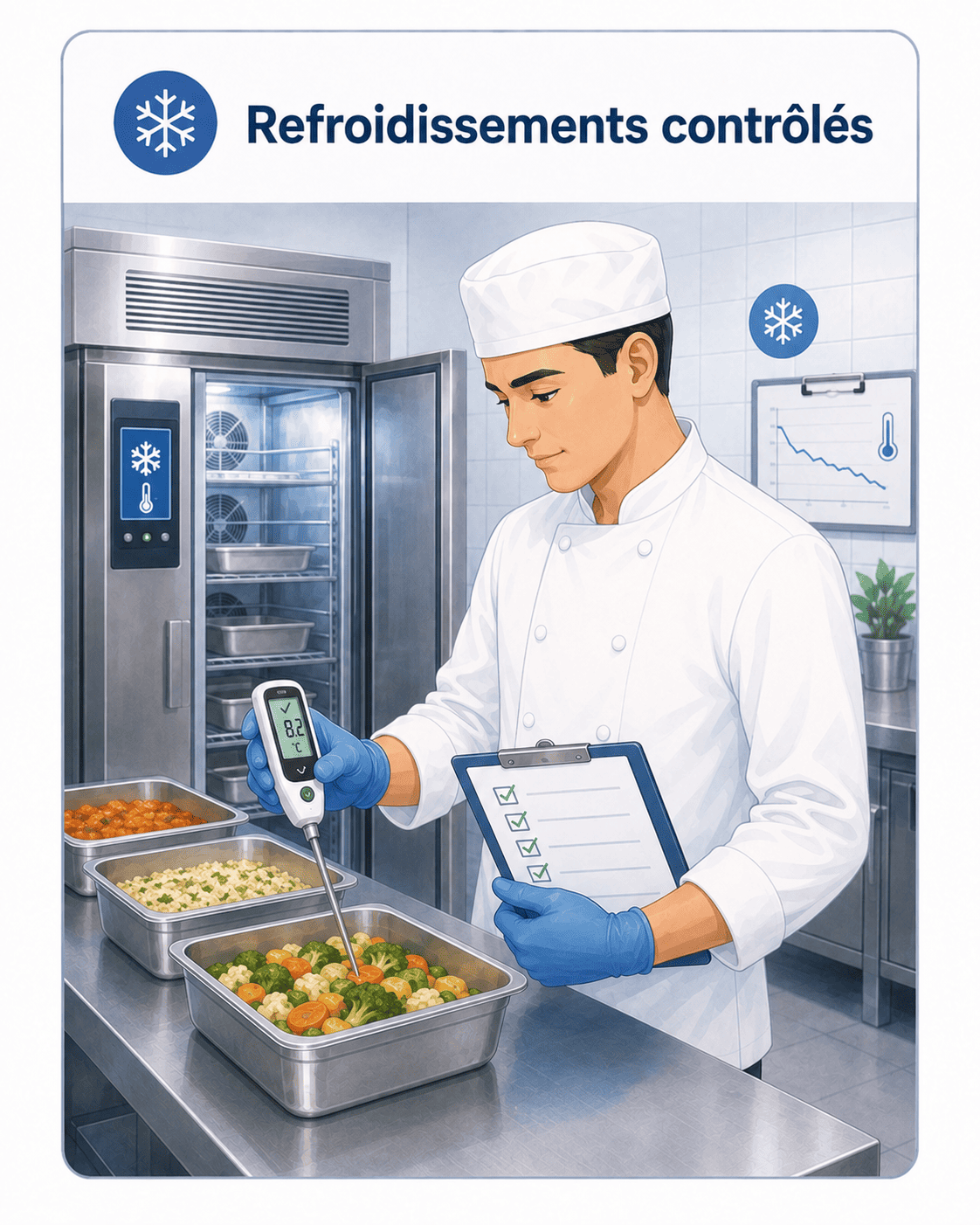 Contrôle du refroidissement rapide HACCP